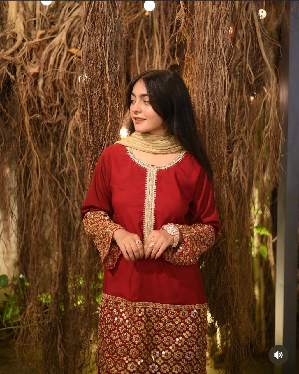 Farshi Shalwar Embroidered