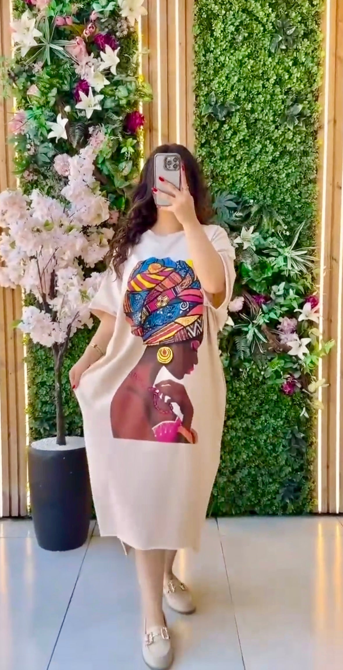 Long Printed Tee