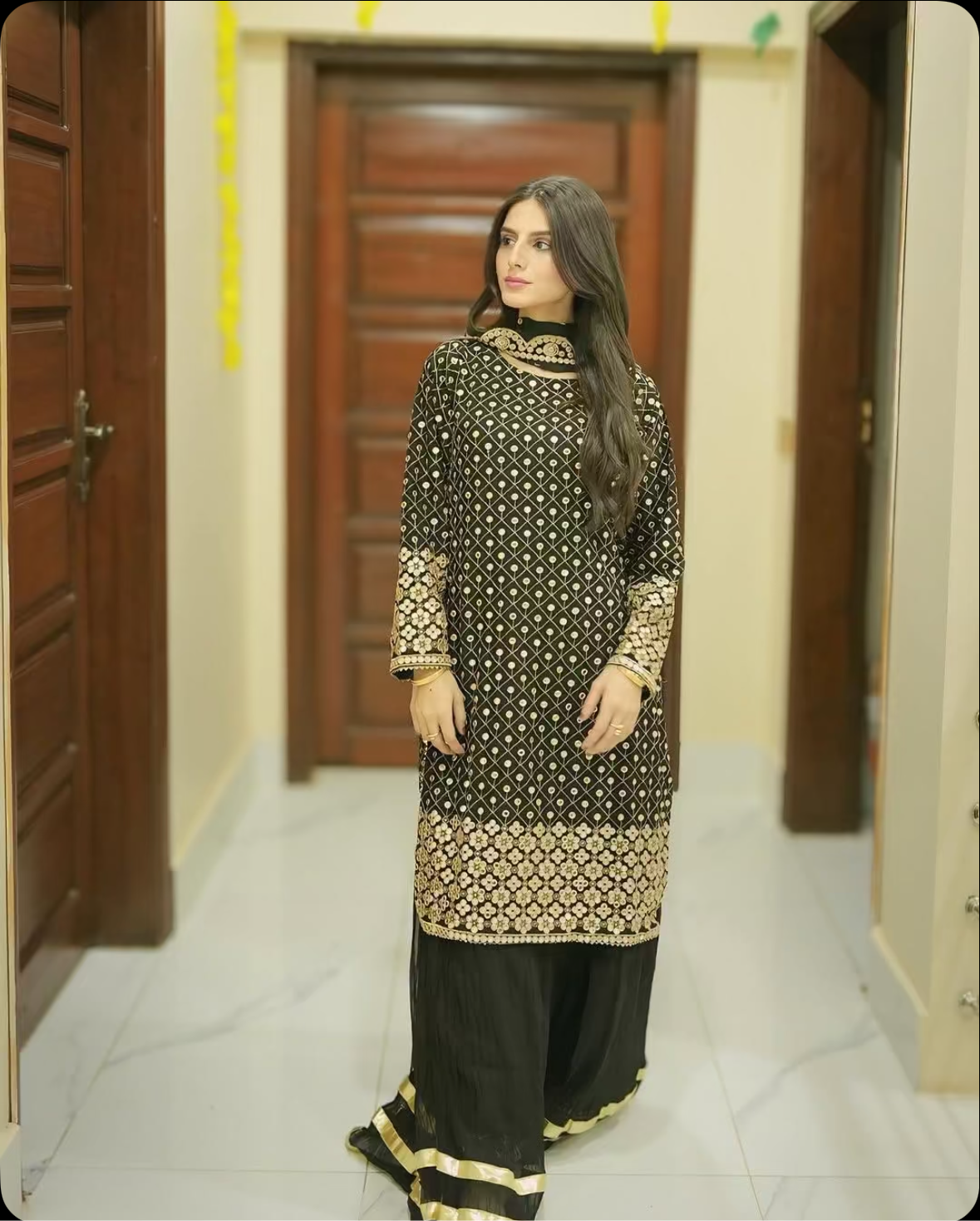 Heavy Embroidered 3pc