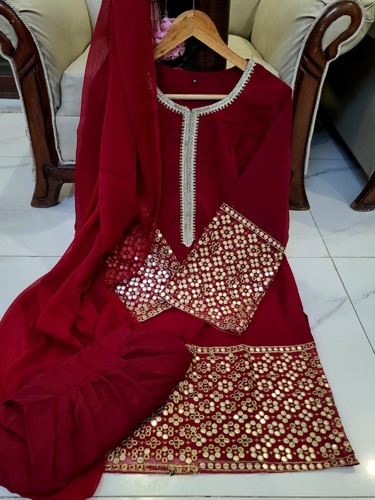 Farshi Shalwar Embroidered