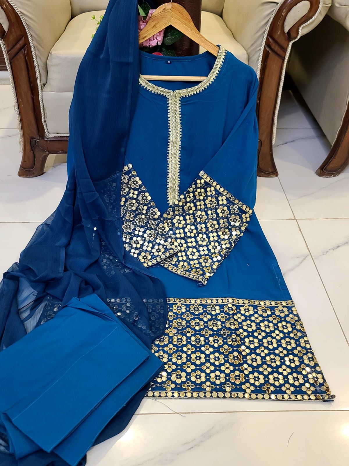Farshi Shalwar Embroidered