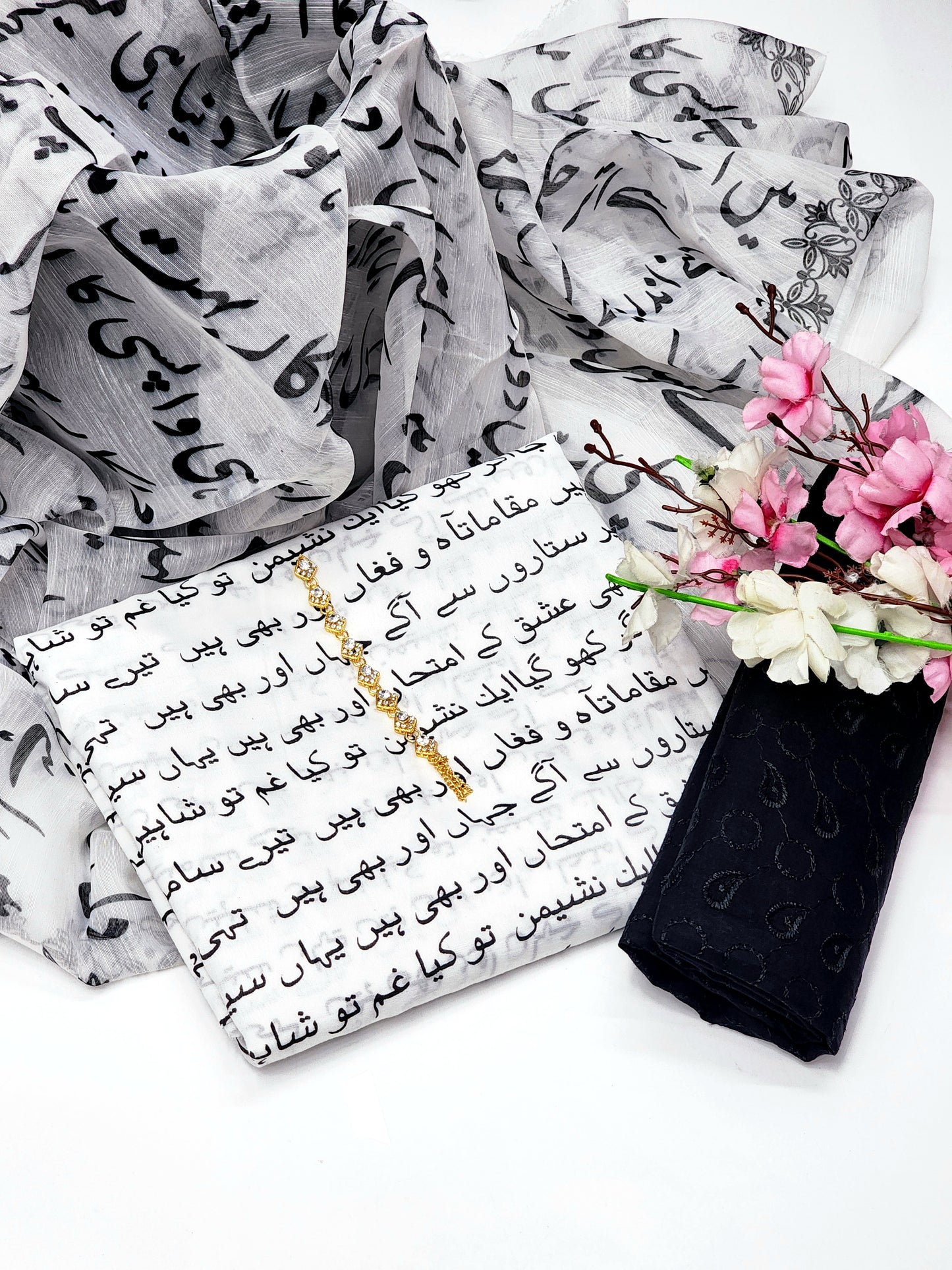 Shaheen Suit - White