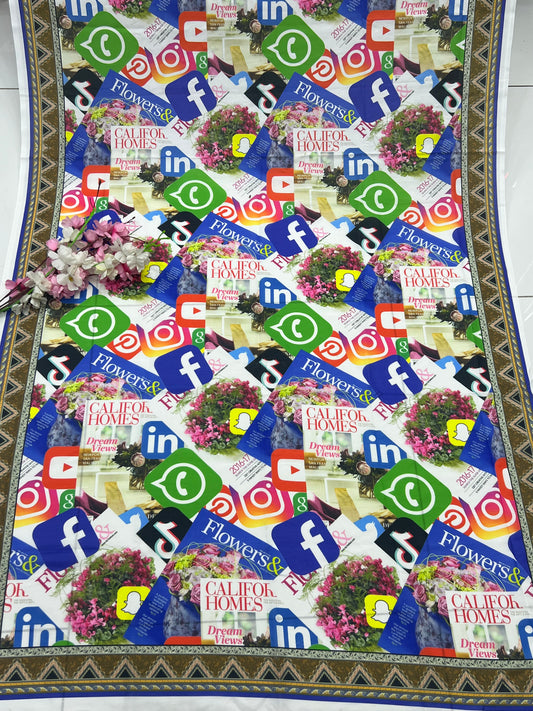 Social Media Dupatta