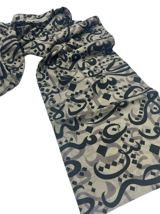 Typography Scarf